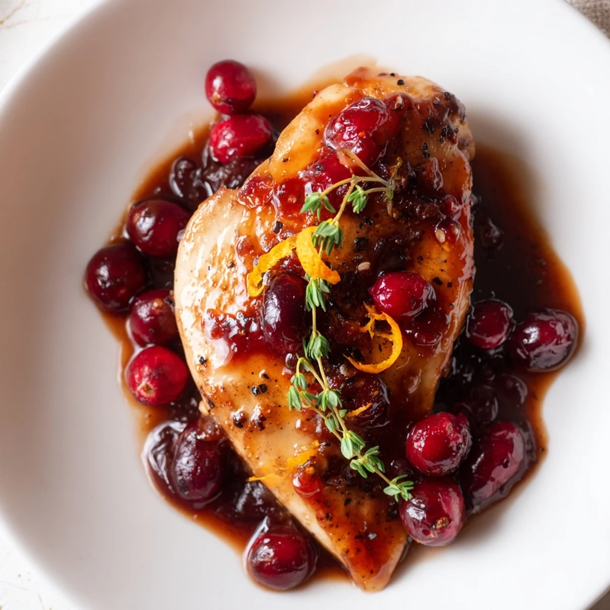 Cranberry Glazed Chicken Breast