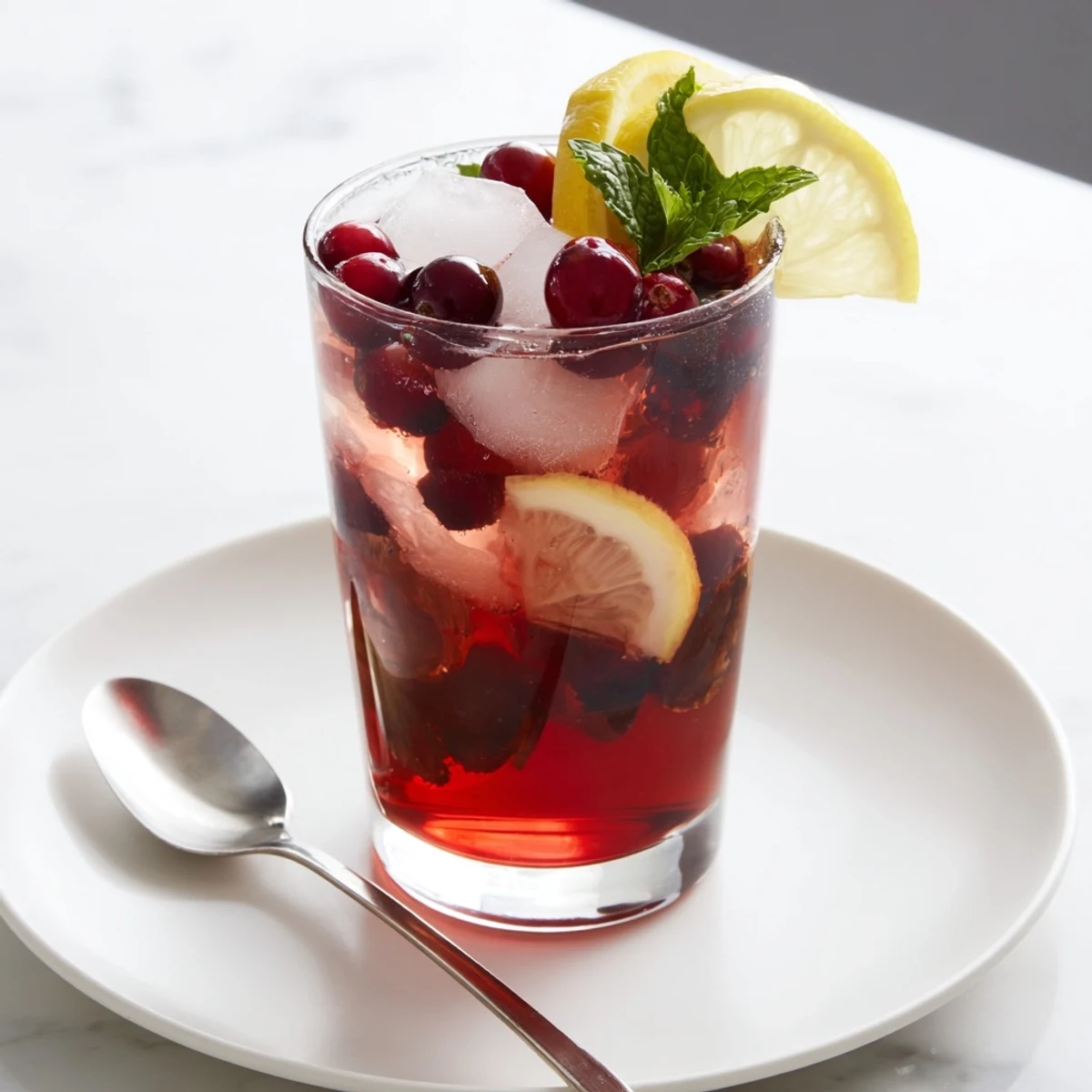 This chilled Tea Cranberry recipe looks wonderfully refreshing, perfect for a summer afternoon.