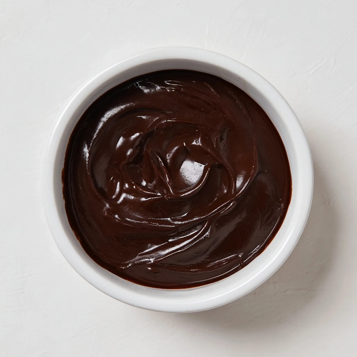 Silky, homemade chocolate pudding swirling in a glass, ready for a comforting dessert treat.
