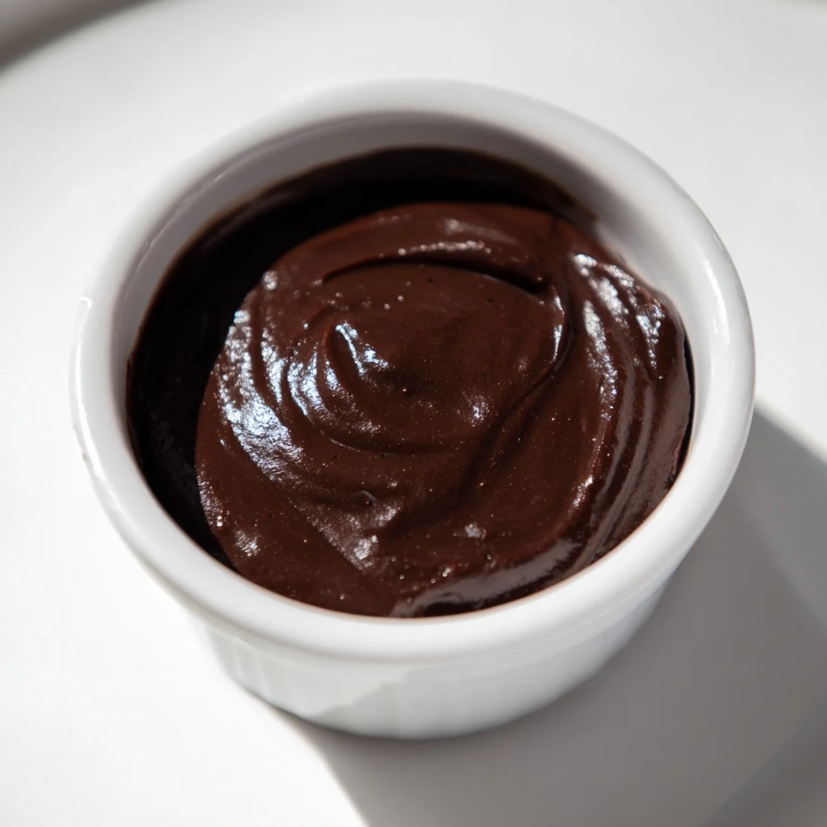 A close-up of creamy, decadent chocolate pudding in individual servings, perfect for dessert tonight.