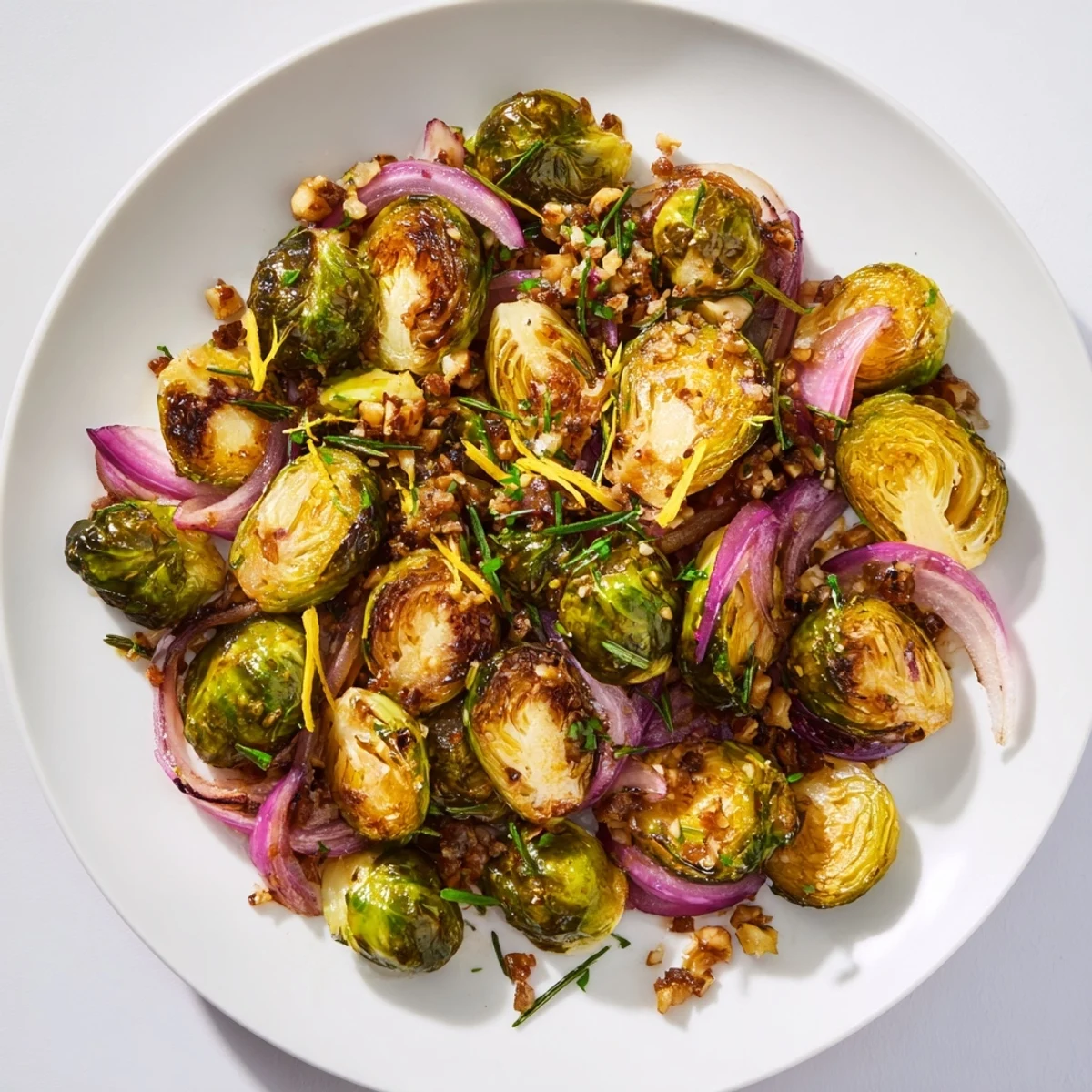 Roasted Sprouts with Chestnuts