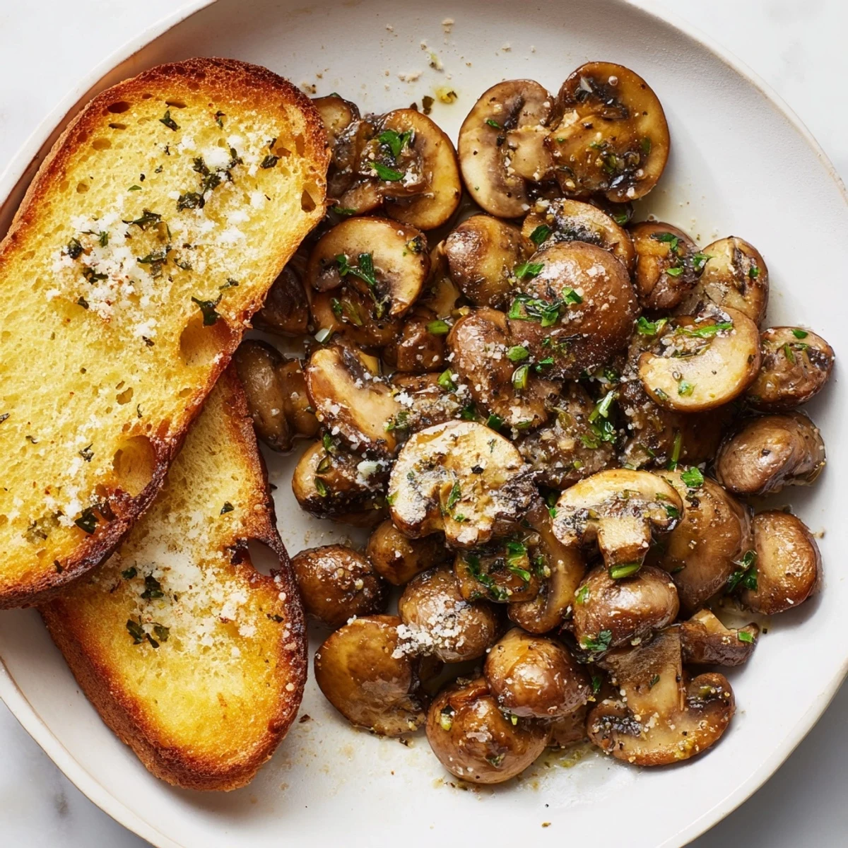 Garlic Mushrooms on Toast