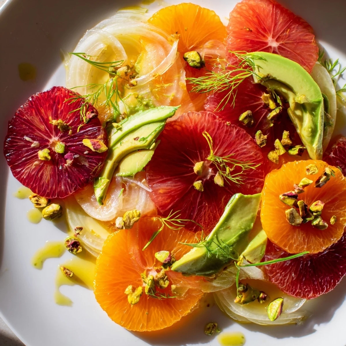 Bright slices of orange, creamy avocado, and crisp fennel combine in this vibrant Winter Citrus Salad with Avocado and Fennel for a refreshing winter meal.