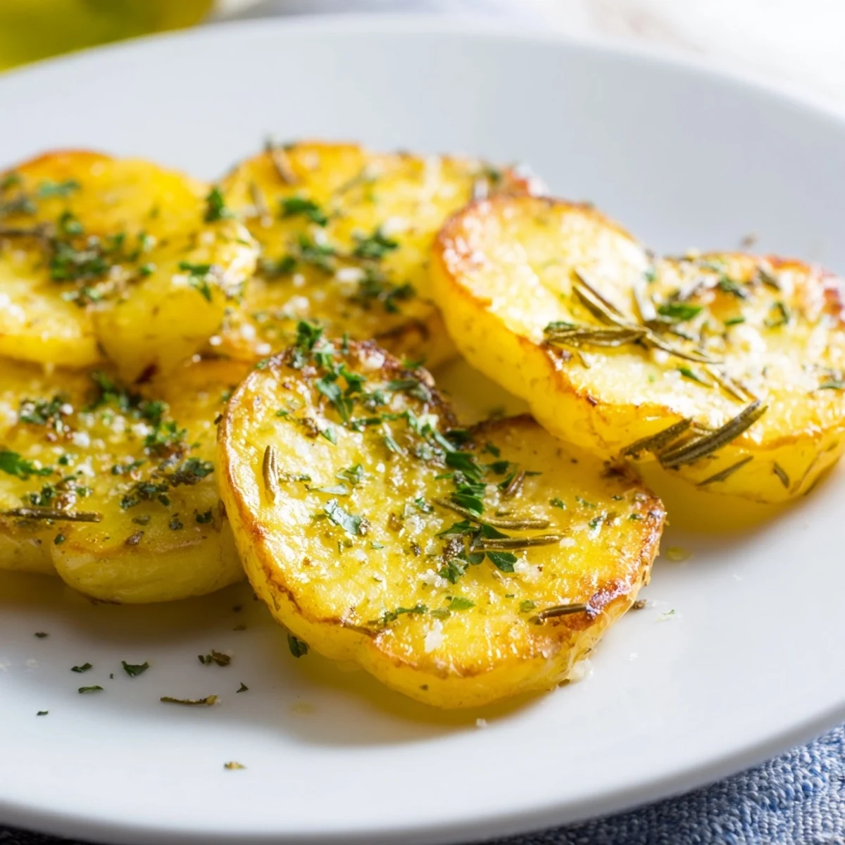 Roasted Heart Shaped Potatoes with Rosemary served warm as a romantic side dish.