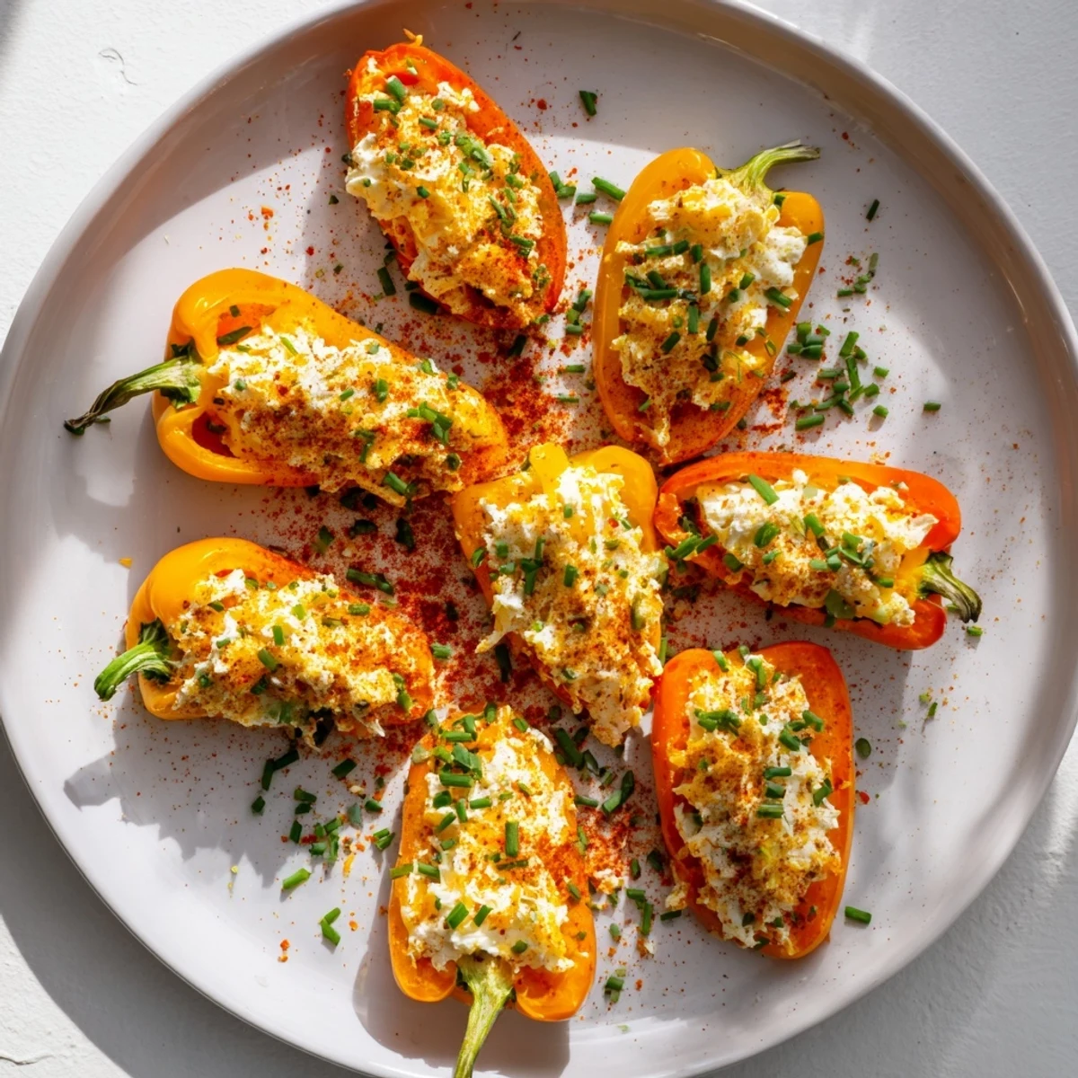 Cream Cheese Stuffed Mini Peppers