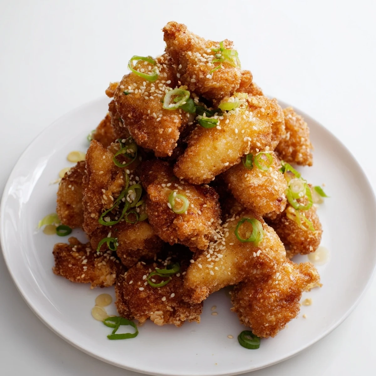 Plate of Hawaiian Mochiko Chicken featuring crunchy golden coating and tender marinated meat inside