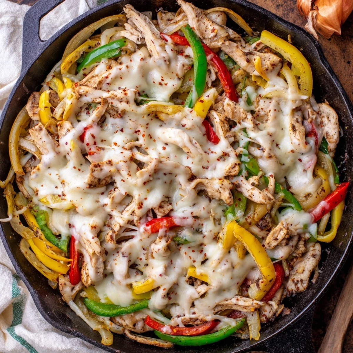Chicken Cheesesteak Skillet