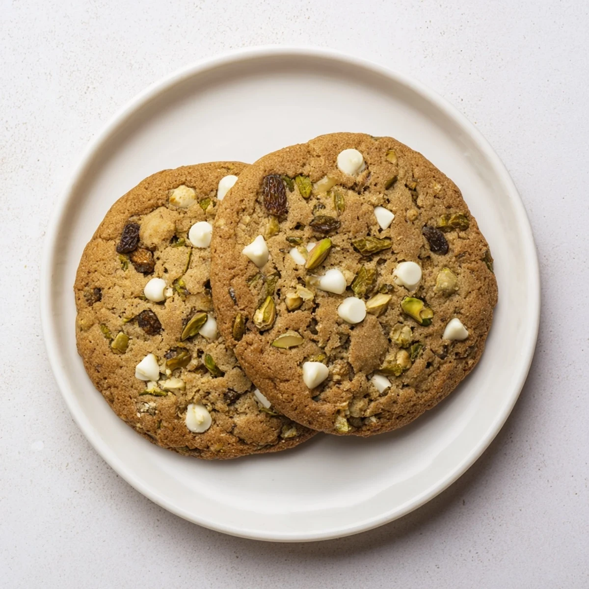 Freshly baked Dubai chewy cookie with soft center and aromatic cardamom spice notes
