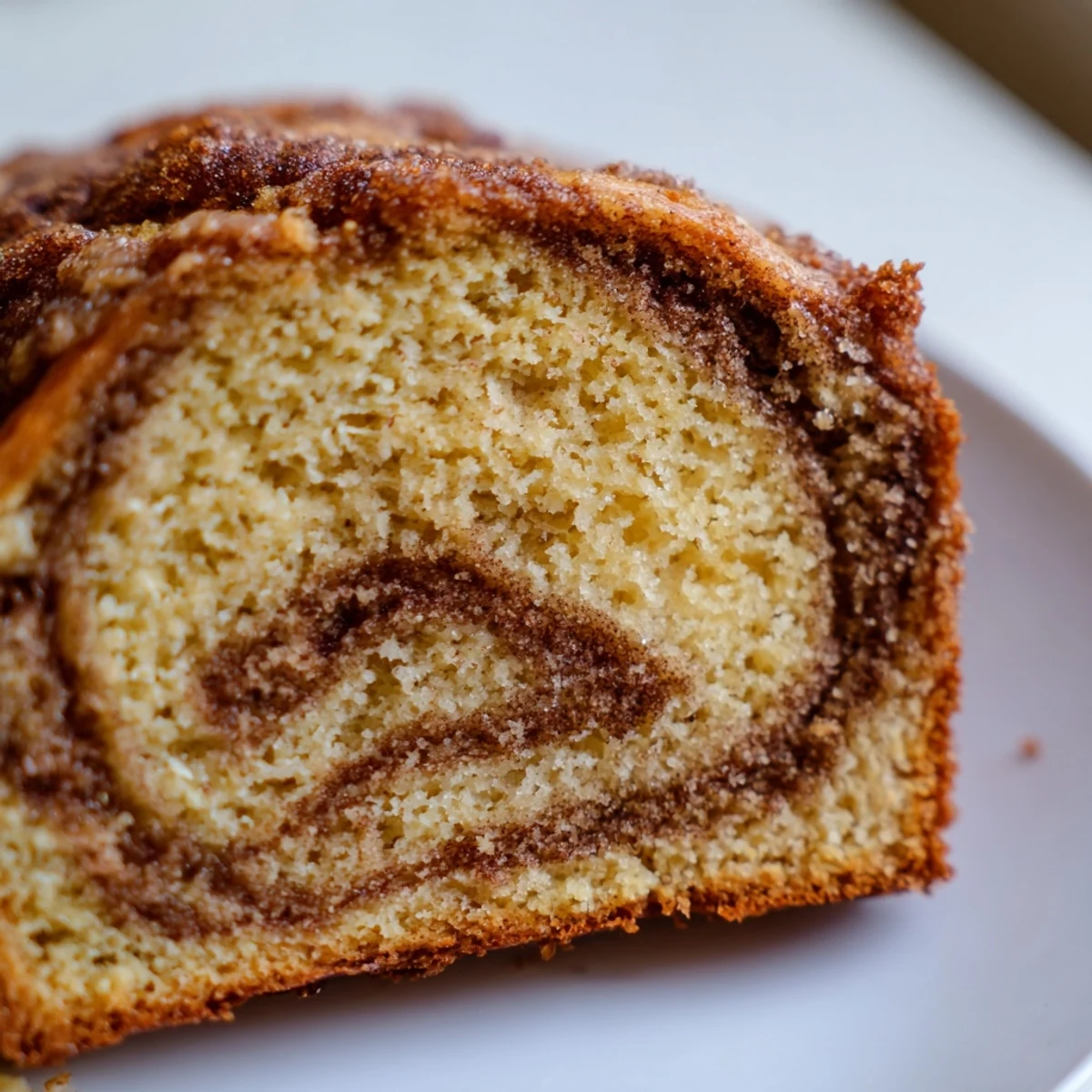 Cinnamon Sugar Swirl Banana Bread