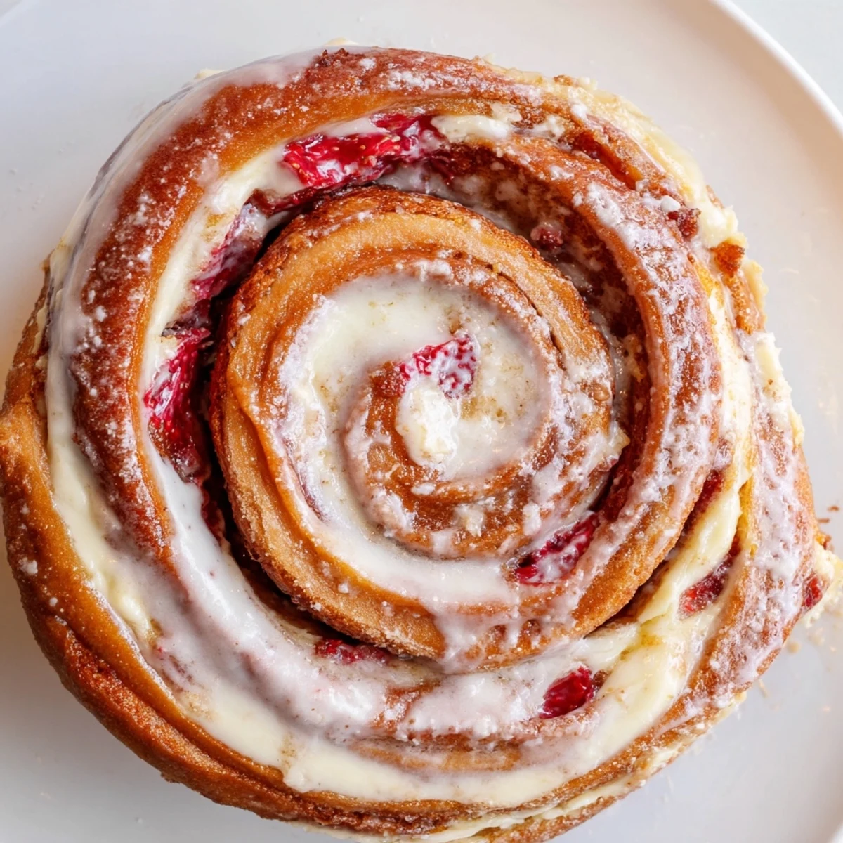 Strawberry Cheesecake Cinnabon Rolls