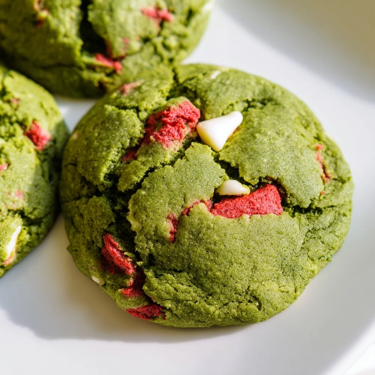 Strawberry Matcha Cookies