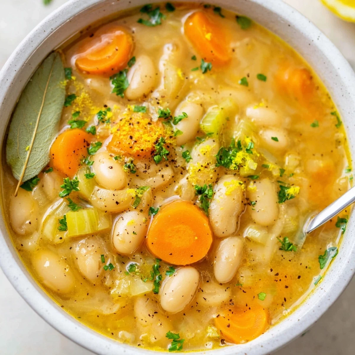 Carrot Butter Bean Soup